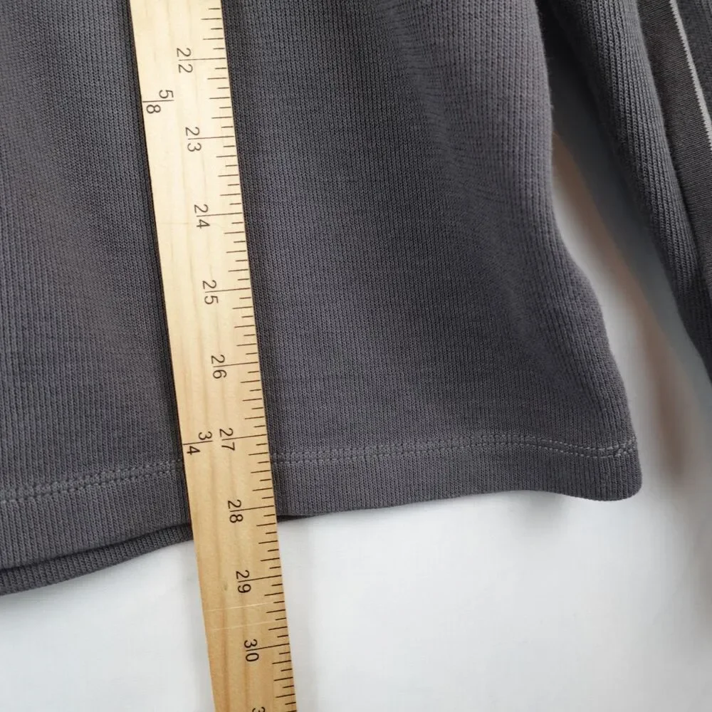 Hathaway Pullover Ribbed Knit Sweater Men's XXL Gray 1/4 Button Up Fall Golf - Picture 5 of 13